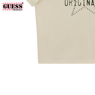 GUESS Originals  24年秋季女士logo款短袖T恤-W4YP23KA0Q1 G053-杏色 S