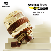 BOTTLED JOY 吨吨桶PPSU奶瓶材质桶大容量运动水壶便携塑料杯耐高温180℃ 1.1LCool吨吨PPSU-焦糖可可 Cool吨吨PPSU-焦糖可可 1100ml