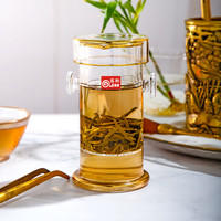 高斯耐热玻璃双耳杯22K真金红茶杯玻璃过滤内胆功夫茶杯泡茶杯 双耳杯