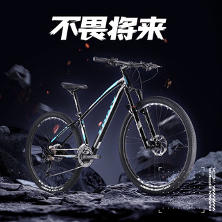 千里达（TRINX） X1PRO自行车山地车禧玛诺27速气叉油碟通勤单车成人男女越野 黑白红 29*17英寸:175-185cm左右