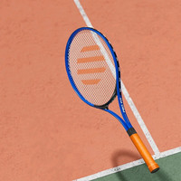 飞尔顿FED网球回弹训练器网球拍单人初学者成人大网球训练器 蓝色单拍（可备注大小）