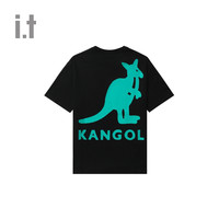 it KANGOL童装圆领短袖T恤2024夏季时尚动感印花半袖KLKD10M