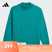adidas 2024 Chapter 03宽松长袖T恤男大童儿童阿迪达斯轻运动 绿色 1