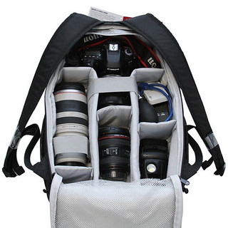 佳能（Canon）相机包 双肩包 单反摄影包内胆包无人机配件收纳旅行背包 双肩包128 200MB/S .