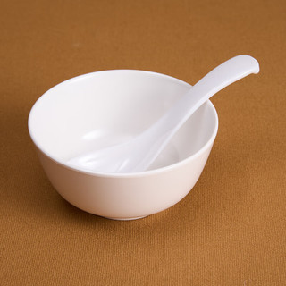 信基高格 XJ4.5-1小碗 10个盒装 密胺碗面碗汤碗食堂打饭碗11.5*5.5cm 箱