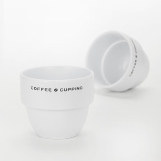 CAFEDE KONA陶瓷咖啡豆专业杯测碗cupping cup咖啡品 评测碗250ml 黑白色 白色