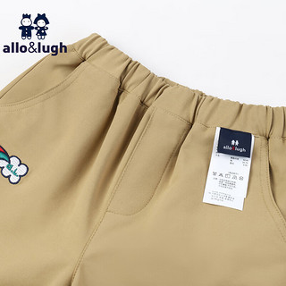 allo&lugh【露营系列】阿路和如男童裤子休闲舒适百搭时尚 军绿色 90cm