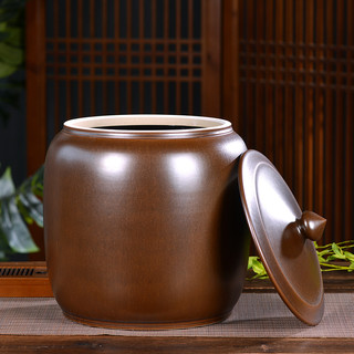 厚古薄今 景德镇陶瓷米缸茶叶罐酒坛水缸油缸15\/20\/30\/50斤 防潮储物罐多功能 30斤