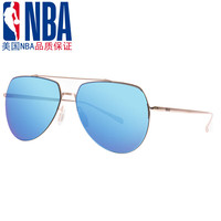 NBA偏光太阳镜男高清墨镜女尼龙镜片司机驾驶镜开车防强光遮阳镜 金框紫蓝渐进