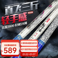 伽玛精工龙家班雪域/纯金台钓竿碳素大物黑坑鱼竿手杆超轻钓竿超硬鲤鱼竿