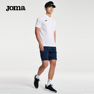 JOMA短袖男polo衫夏季网眼透气跑步速干t恤运动服饰 白色-升级款 L