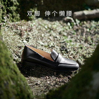 7or9黑巧欧包黑色乐福鞋女小皮鞋英伦通勤单鞋白色豆豆鞋夏小床垫 黑巧欧包 （付款后5天内）） 35