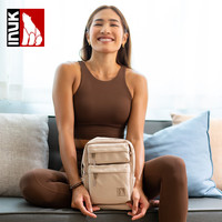 Inuk日系大书包女初中生小众ins双肩包旅行迷你背包 奶茶色