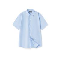 森马 Semir【凉感】季舒适潮流日常通勤风翻领上衣短袖衬衫男