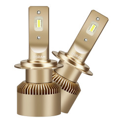 osram欧司朗汽车led大灯夜驰者h7汽车灯泡远近光一对12v25w