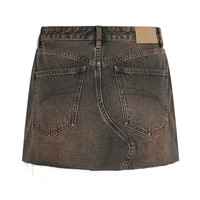 24秋半身裙棉质休闲A型5O7D11050 296/棕黑系 XS