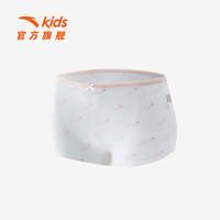 ANTA安踏儿童内裤女童平角裤2条装2024年夏季舒适透气四角裤 白、粉、紫-2 140cm