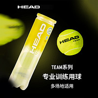 88VIP：HEAD 海德 网球1桶4粒装高回弹耐打比赛训练专用球1罐装官方装配
