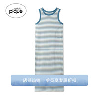 gelatopique24春夏新品女睡裙彩色条纹无袖背心连衣裙PWCO242268
