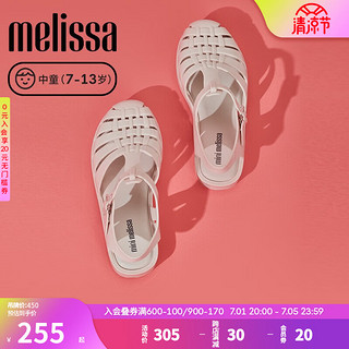 Melissa（梅丽莎）织亲子款镂空休闲时尚舒适运动中童凉鞋32409 白色 28码 （28/29码）