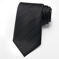 GLO-STORY手打领带男 8CM正装时尚服饰配件西装商务领带礼盒装 MLD934003 黑色暗条纹（手打款）