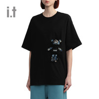  UNDER GARDEN 立体小熊 男士T恤  BKX/黑色，NYX/深蓝色，PKL/粉红色，WHX/白色 S，M，L，XL