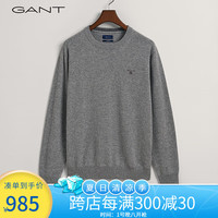 GANT甘特2024男士时尚简约舒适气质慵懒针织衫毛衣8060032 灰色93 S