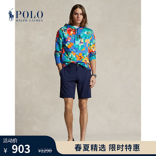 Polo Ralph Lauren 拉夫劳伦 男装 24年春弹力小提花布沙滩短裤RL18080 410-深蓝色 32