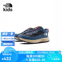 THE NORTH FACE 北面 童装徒步鞋儿童运动鞋户外防水24春新款|5LXG VJY/蓝色 36码 鞋长22.5cm