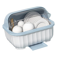 卡维瑞 碗筷收纳盒碗柜带盖装餐具碗盘箱放碗家用置物厨房碗架沥水碗碟架