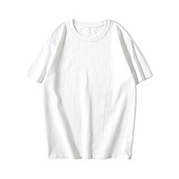 500g纯棉重磅短袖t恤白色