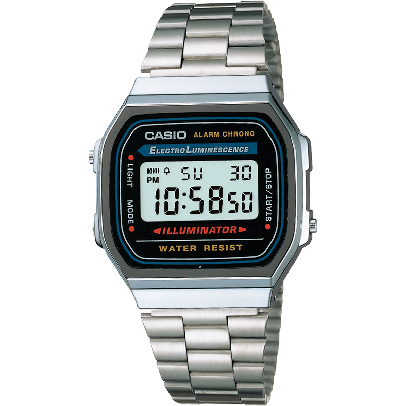CASIO 卡西欧 38毫米石英腕表 A168WA-1W