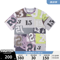 STARTER|美式短袖衬衫2024年夏季男女休闲印花宽松透气街头时尚 浅绿色 S 165/84A