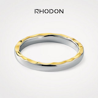 RHODON 戒指个性对戒简约一对闭口925银指环小众设计感素圈订婚 闭口女款（9~17#）下单备注尺码 女款（9#~17#）下单备注尺码