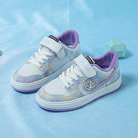 88VIP：Disney 迪士尼 童鞋夏季款儿童中大童透气舒适童鞋休闲甜美女童公主板鞋