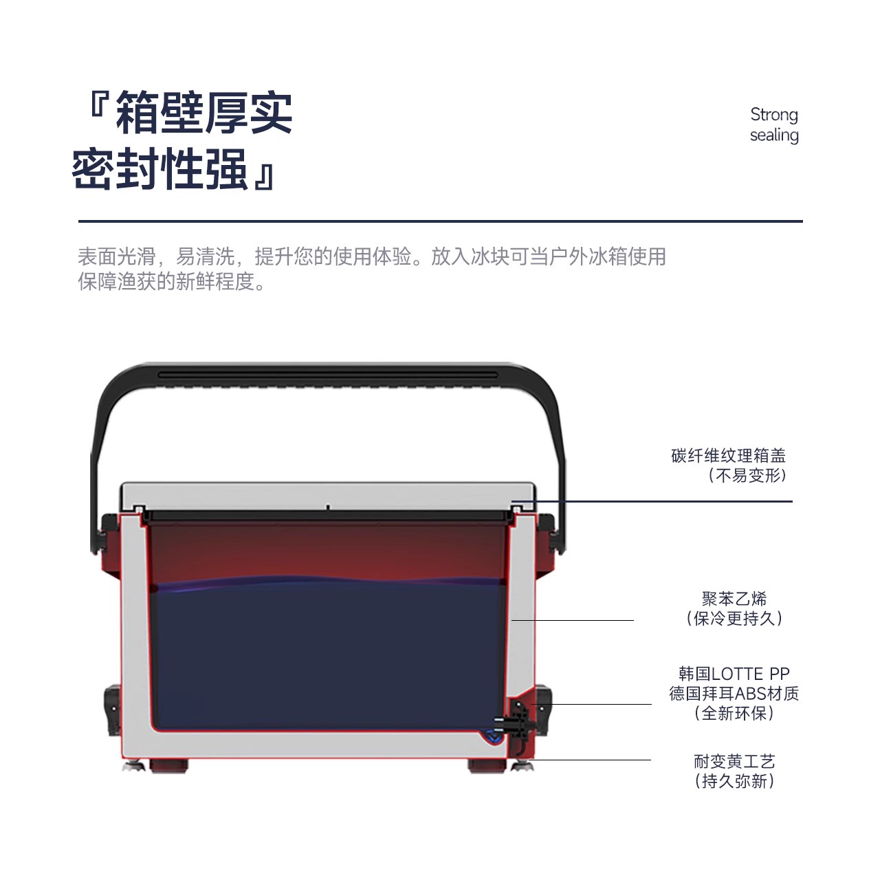 雷臣2900E钓箱可坐钓鱼箱多功能超轻超硬全套箱子加厚