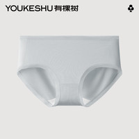 有棵树 YOUKESHU内裤女夏季薄款柔滑透气抗菌裆亲肤舒适中腰三角裤 【柔滑透气款】铁灰【7A抗菌】 M