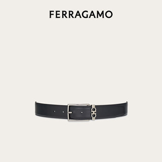 菲拉格慕（Ferragamo）男士黑色双面可调式Gancini皮带 0776302_C  _105 105（3尺）