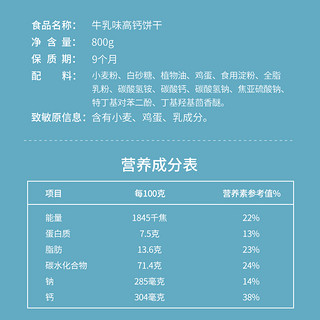 盼盼梅尼耶高钙牛乳饼干营养早餐代餐零食手指饼干礼盒800g*1箱