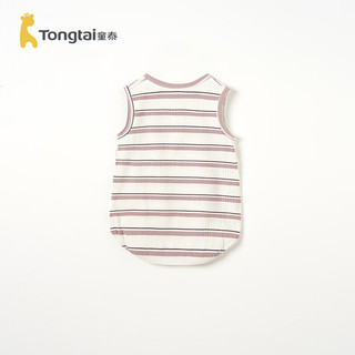 童泰（TONGTAI）婴儿无袖包屁衣夏季宝宝衣服儿童休闲外出连体衣哈衣夏装爬服