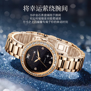 上海（SHANGHAI）手表 大都会系列 玲珑自动机械女表 礼盒 钻圈蓝盘