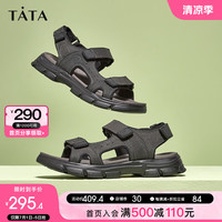 他她(TATA)经典凉鞋男外穿英伦风沙滩凉鞋