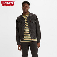 Levi's李维斯春季男士修身牛仔外套夹克时尚潮流翻领上衣