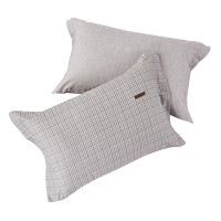 LUOLAI 罗莱家纺 床上用品简约全棉枕套一对装纯棉学生宿舍单人双人枕头套