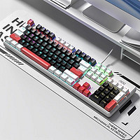 AOC 冠捷 GK410机械键盘电竞游戏青轴黑茶红轴台式笔记本电脑办公打字