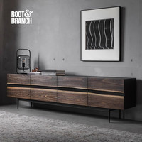 NORHOR英国Square roots//北欧表情/WIGHT橡木电视柜 2.2m四开门电视柜 组装