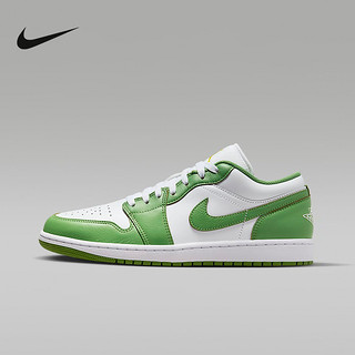 NIKE 耐克 男鞋Air Jordan 1 Low AJ1白绿色青苹果休闲篮球鞋HF4823-100