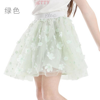 Disney 迪士尼 女童半身裙夏季新款艾莎裙子网纱裙小女孩洋气短裙外穿甜美蓬蓬裙