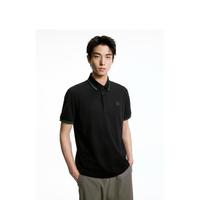 2024夏GXG简约休闲轻商务撞色领口Polo衫半袖男