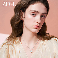 ZENGLIU ZEGL设计师本命年桃花兔系列925银项链女款轻奢小众高级感锁骨链